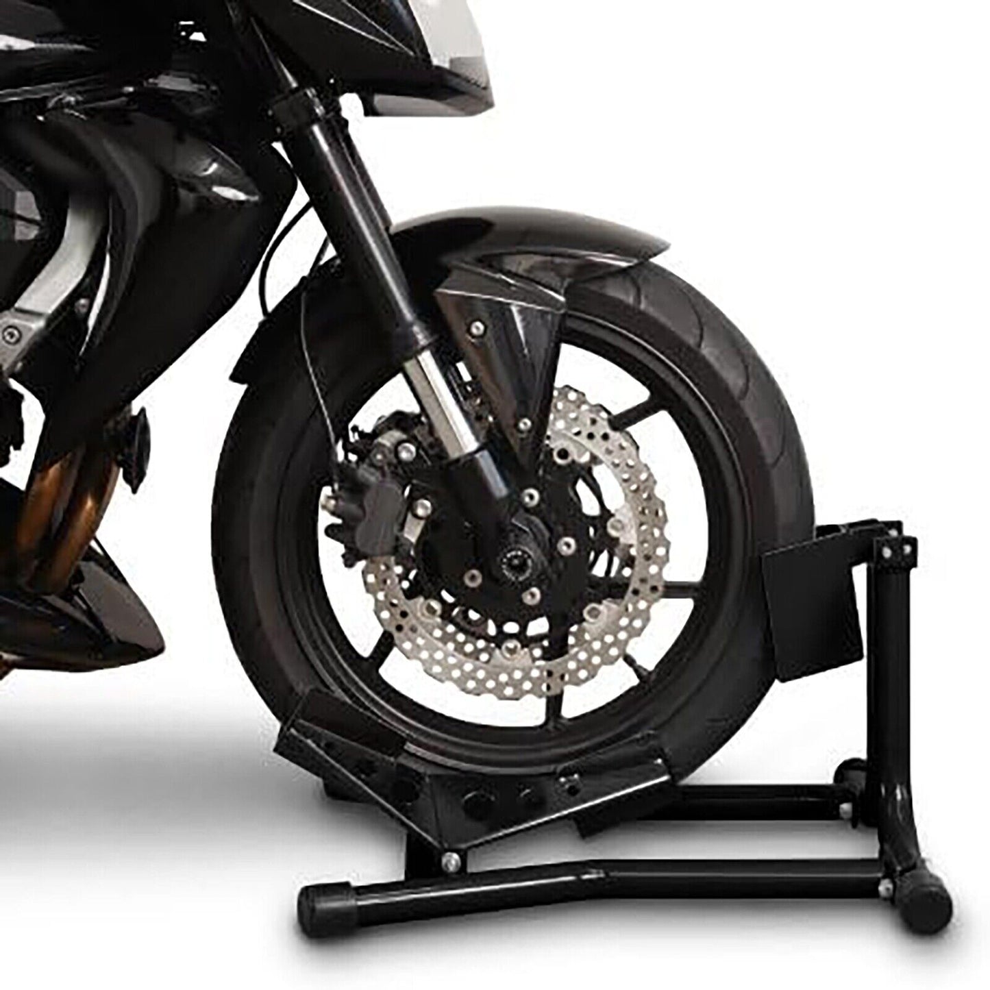 Motorcycle Front Wheel Stand Chock Parking Lock Holder Support