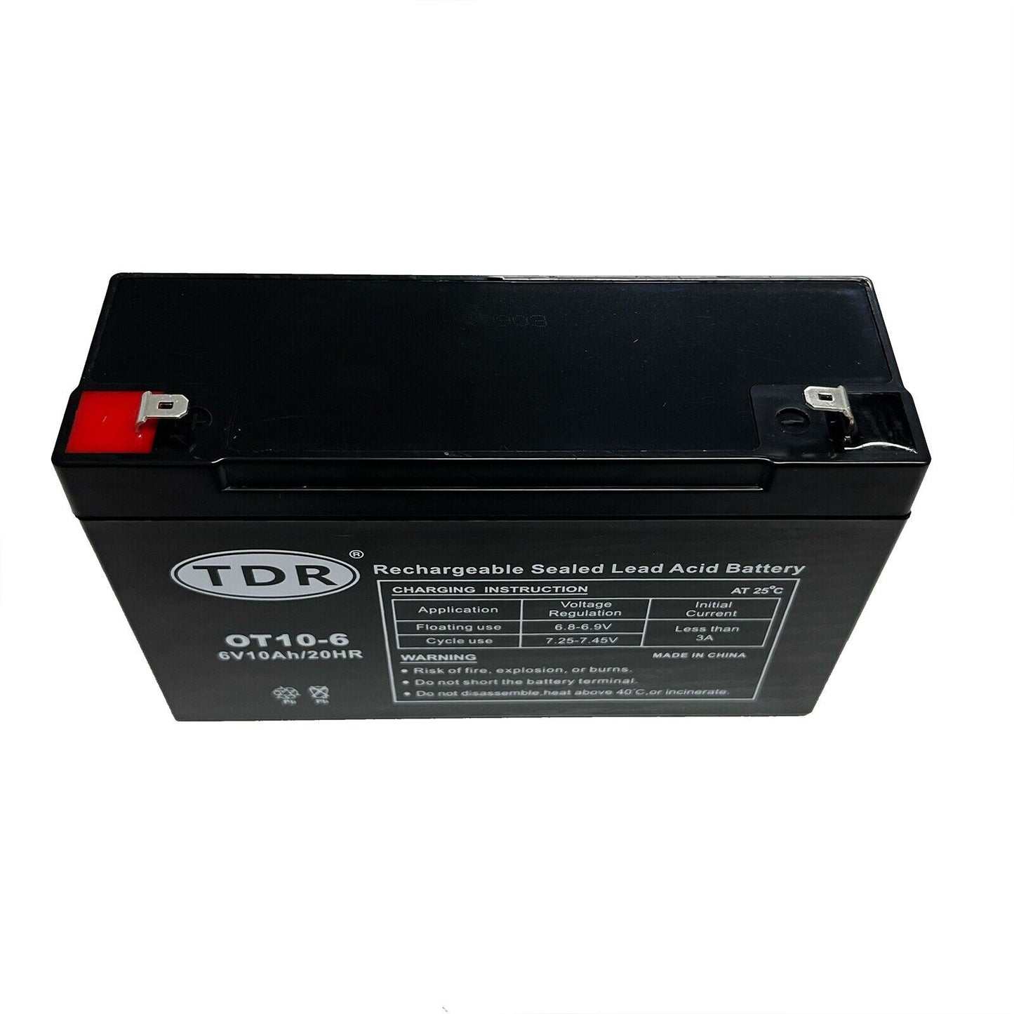 6V 10AH AGM Deep Cycle Battery SLA Sealed UPS Alarm Toy Replace 4Ah 5Ah 6Ah 7Ah 9Ah