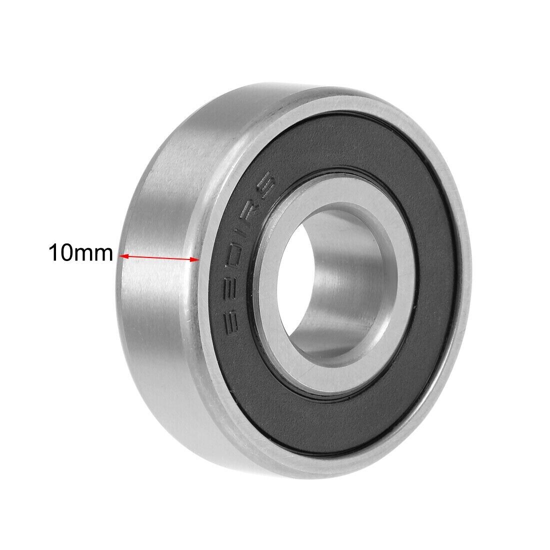 6201-RS 6201RS Deep Groove Ball Bearing Rubber Shield 12 x 32 x 10mm 6201