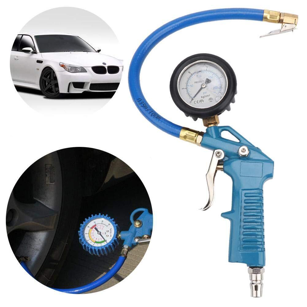 220PSI Premium Tire Inflator with Oil Pressure Gauge