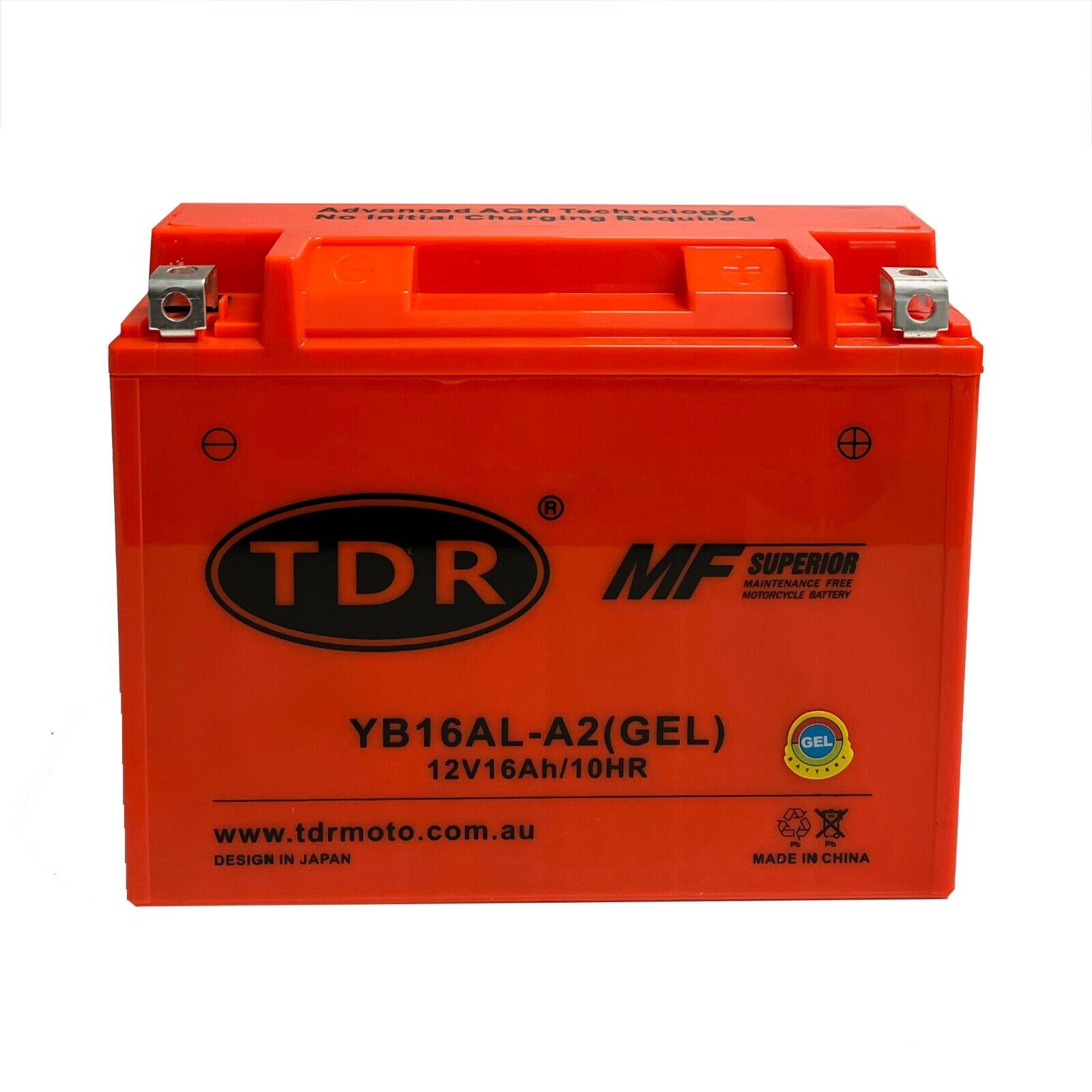 Replacement Battery for 12V16Ah YUASA Ducati 916 Motorcycle Battery YB16AL-A2 - TDRMOTO