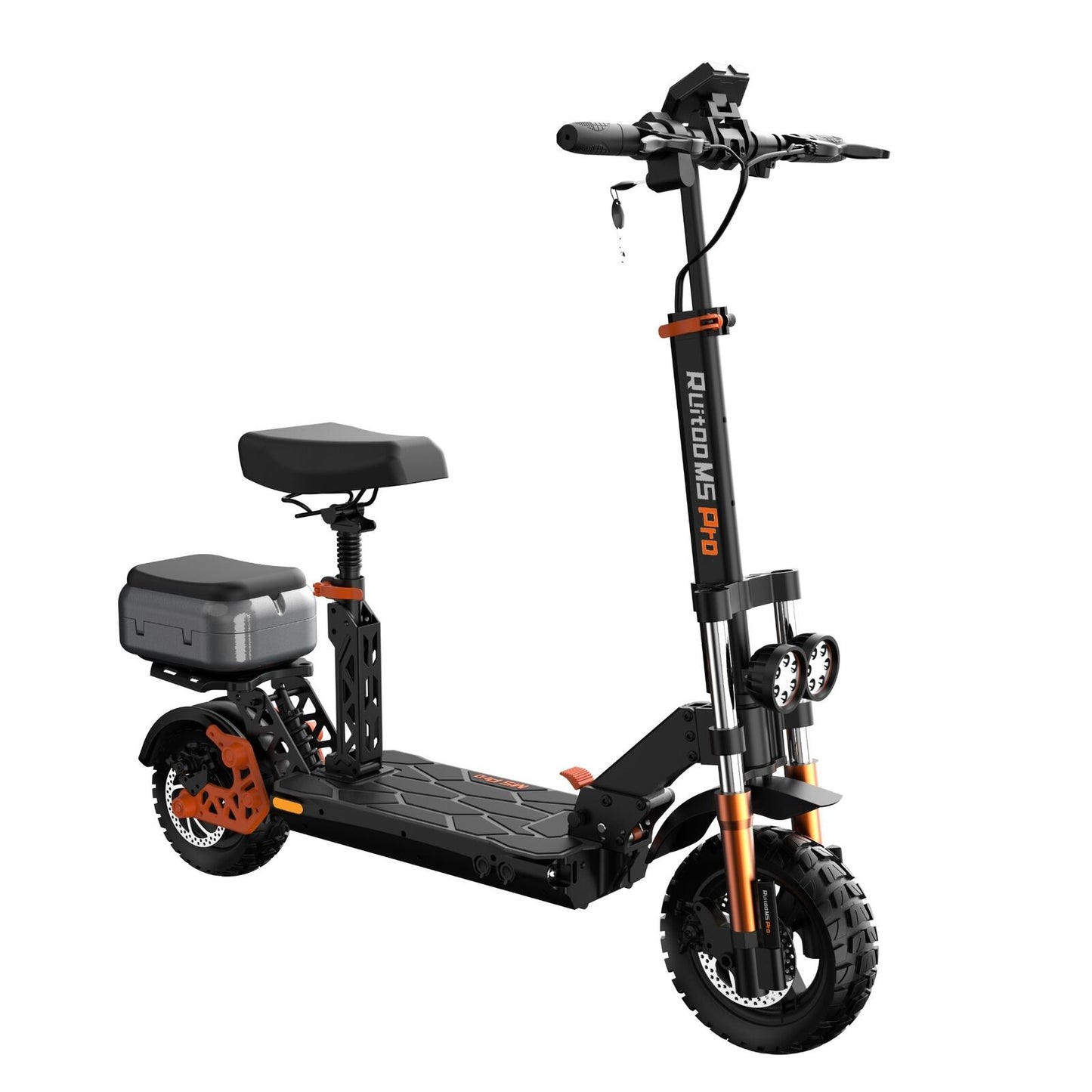 Ruitoo M5 Pro Electric Scooter, 1200W Foldable Seat IPX4 Max 70km