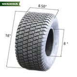 2PCS 18 X 8.50 - 8" TYRES 4PLY suit RIDE ON MOWERS/GOLF CARTS/MINI DIGGERS - TDRMOTO