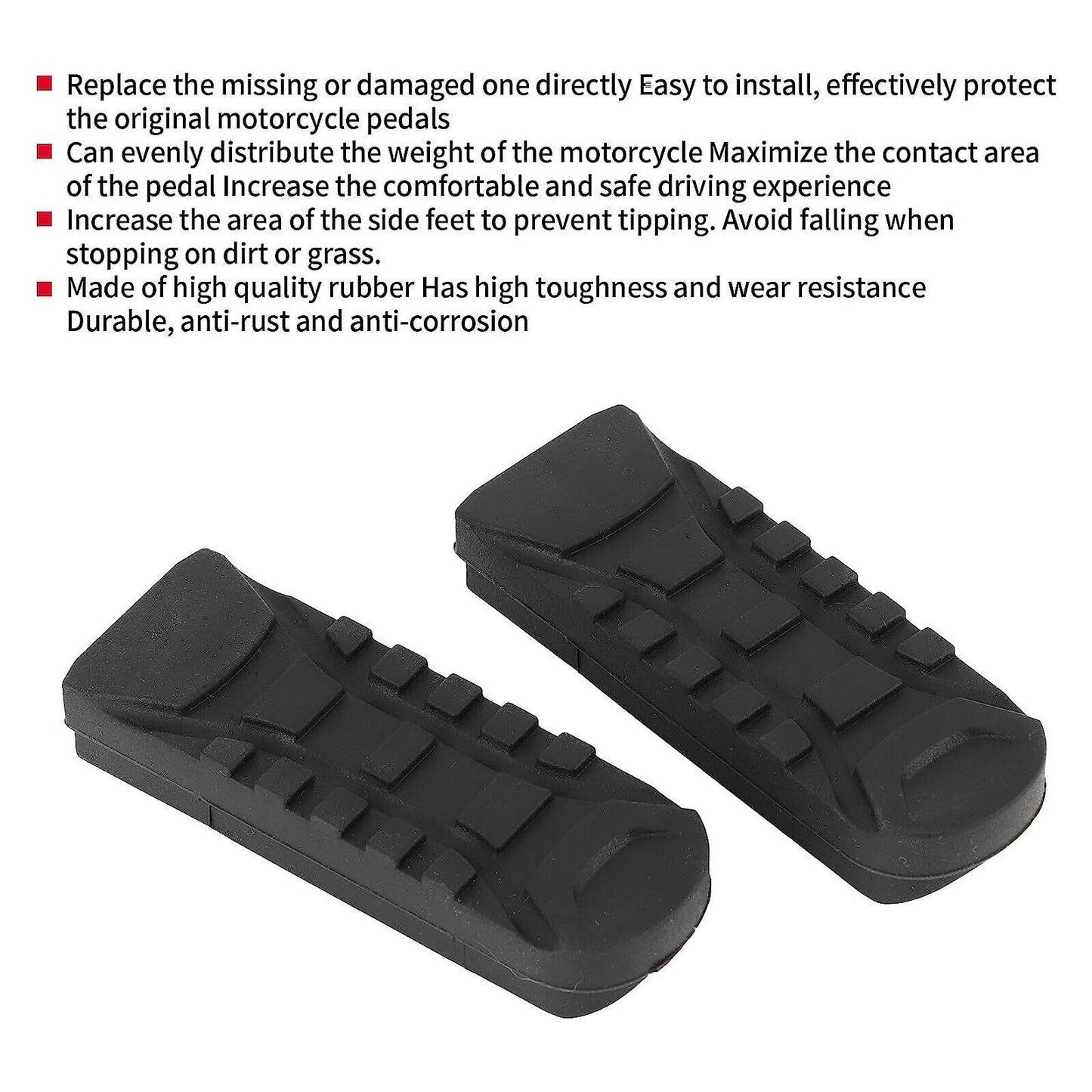 2pcs Motorcycle Front Rubber Foot Pegs Pedal Footrest for BMW S1000XR R1250GS R nine T F850GS F750GS