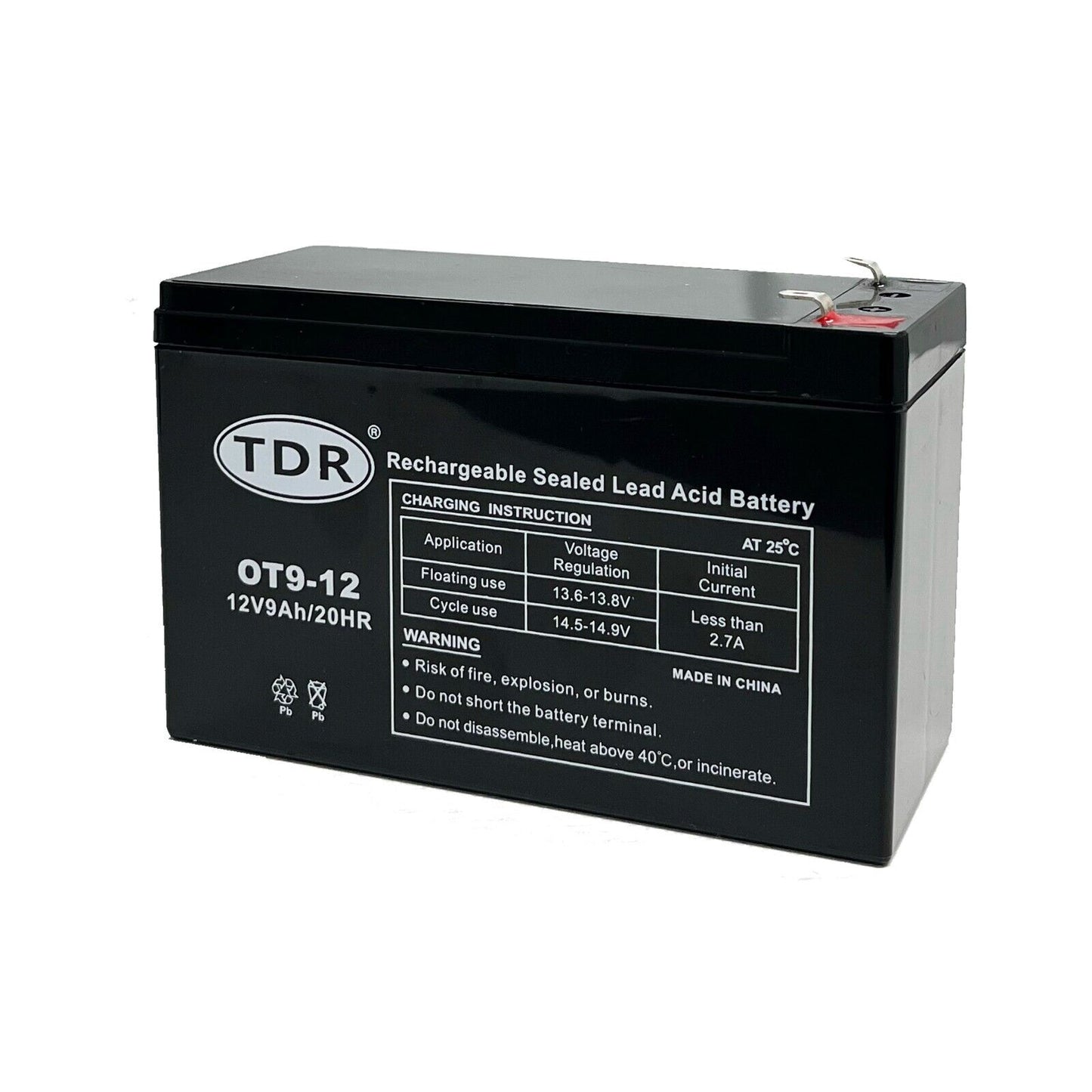 12V 9Ah Deep Cycle Battery Replace PS-1290, RT1272, RT1275,RT1280, RT1290