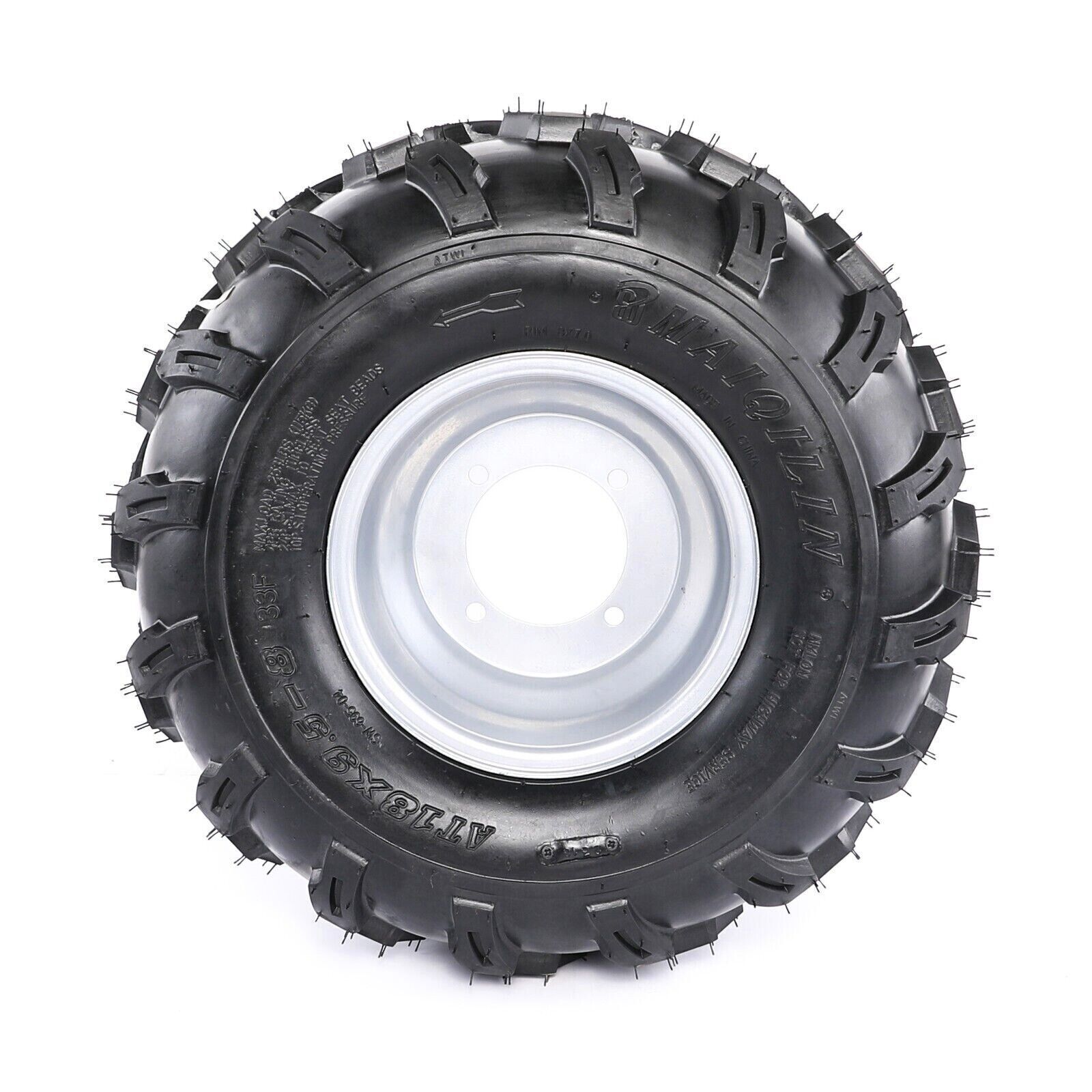 8" 18X9.50-8 Rear Tyre On Rim Wheel 150CC ATV Quad Bike Buggy RIDEON Mower 4PLY - TDRMOTO