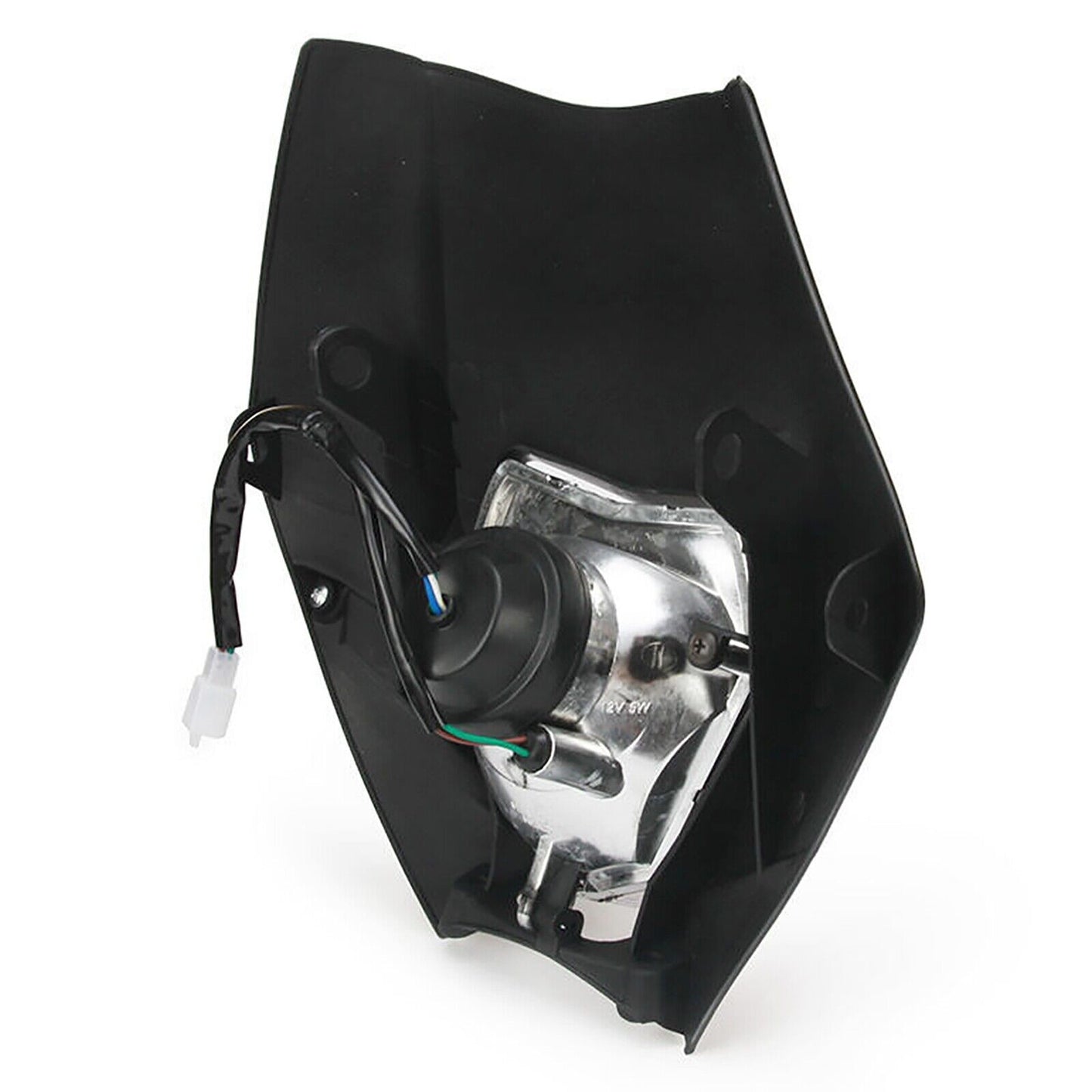 Dirt Bike Rec Reg Headlamp (Black) Tail Light Kit For Suzuki KTM Honda Enduro MX