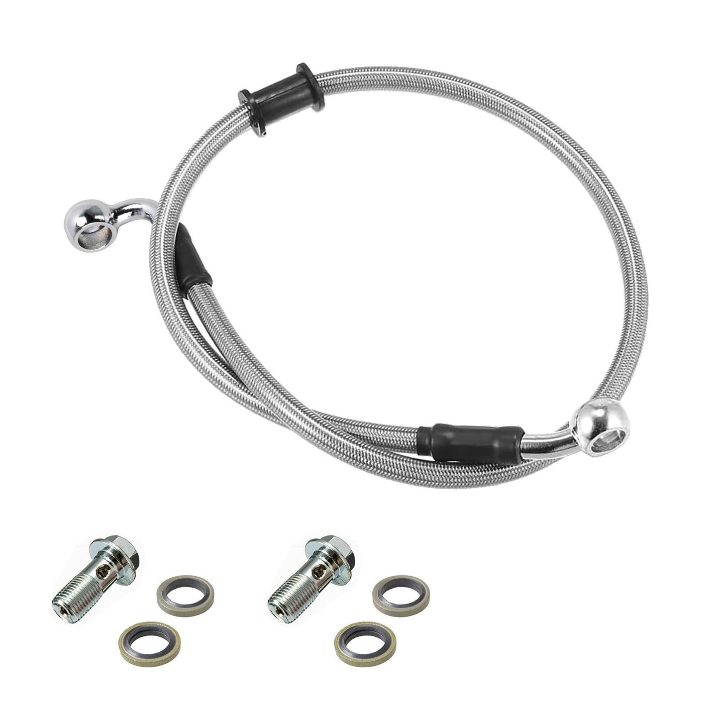 50cm 10mm M10 Banjo Rear Brake Line Hose For Dirt Pit Bike ATV Quad Atomik Thumpstar DHZ