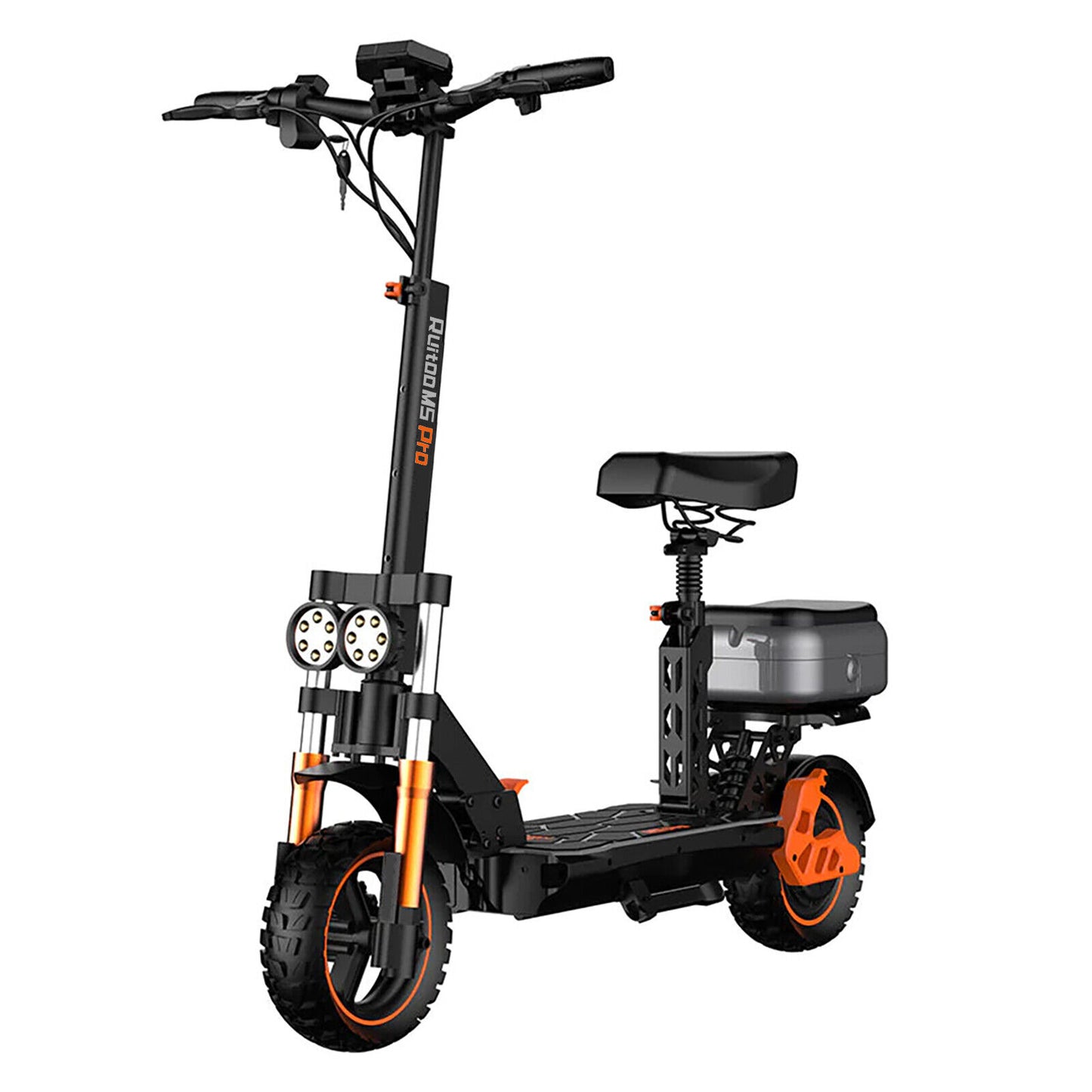 Ruitoo M5 Pro Electric Scooter, 1200W Foldable Seat IPX4 Max 70km