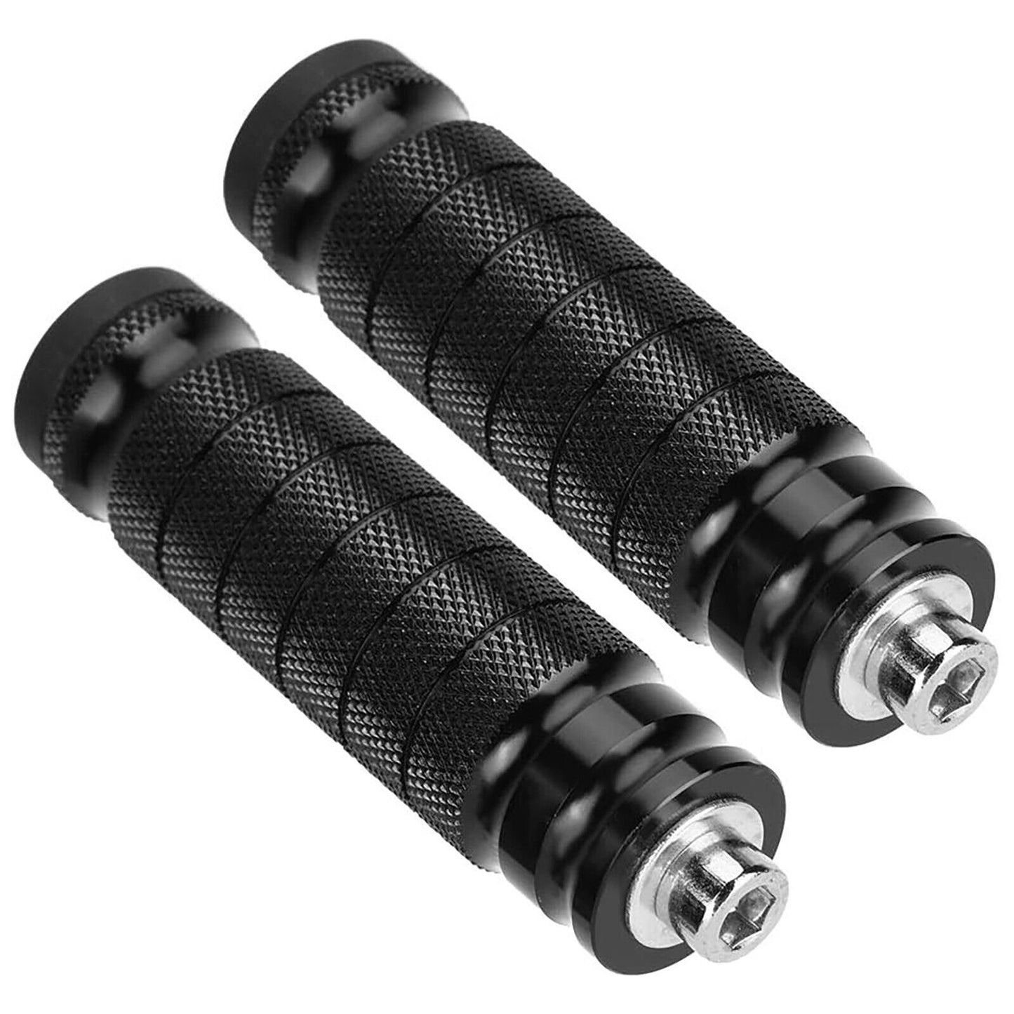 Pair CNC Universal 8MM/M8 Motorcycle Foot Pegs Footpegs Rearset Foot Rest Pedals