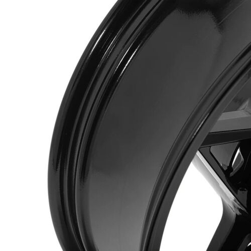 Black Front & Rear Wheel Rim For Kawasaki Z900 Z 900 2017 2018 2019 2020 2021 2022