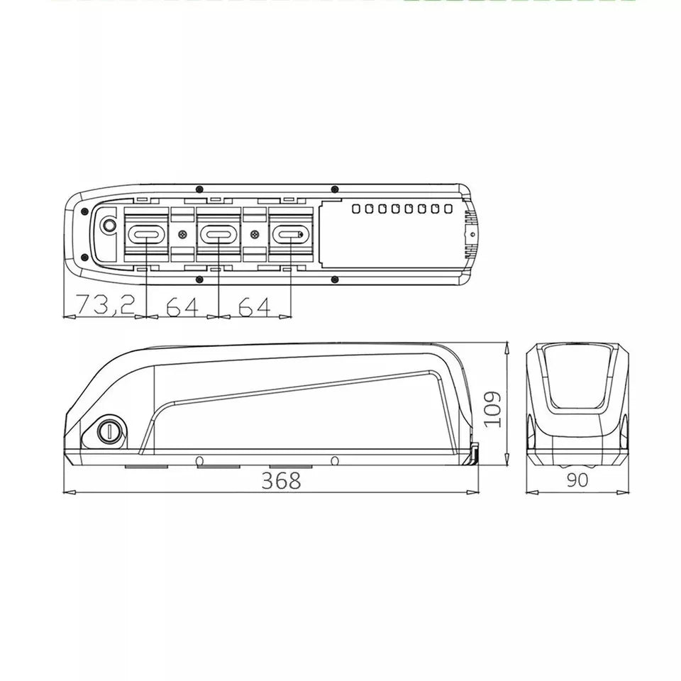 52V 15Ah Ebike Battery Samsung Cell for52V Electric Bicycle E-Bike