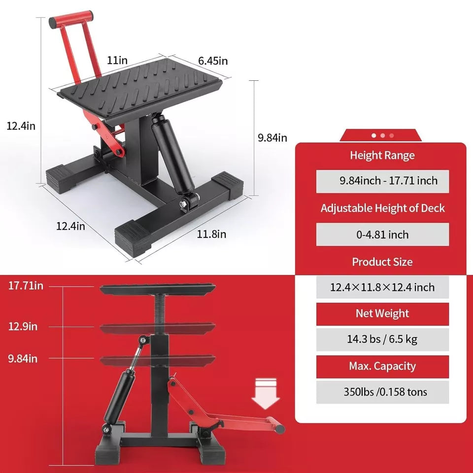 350lbs Dirt Bike Off Road Motorbike Motorcross Lift Stand 160kg Load