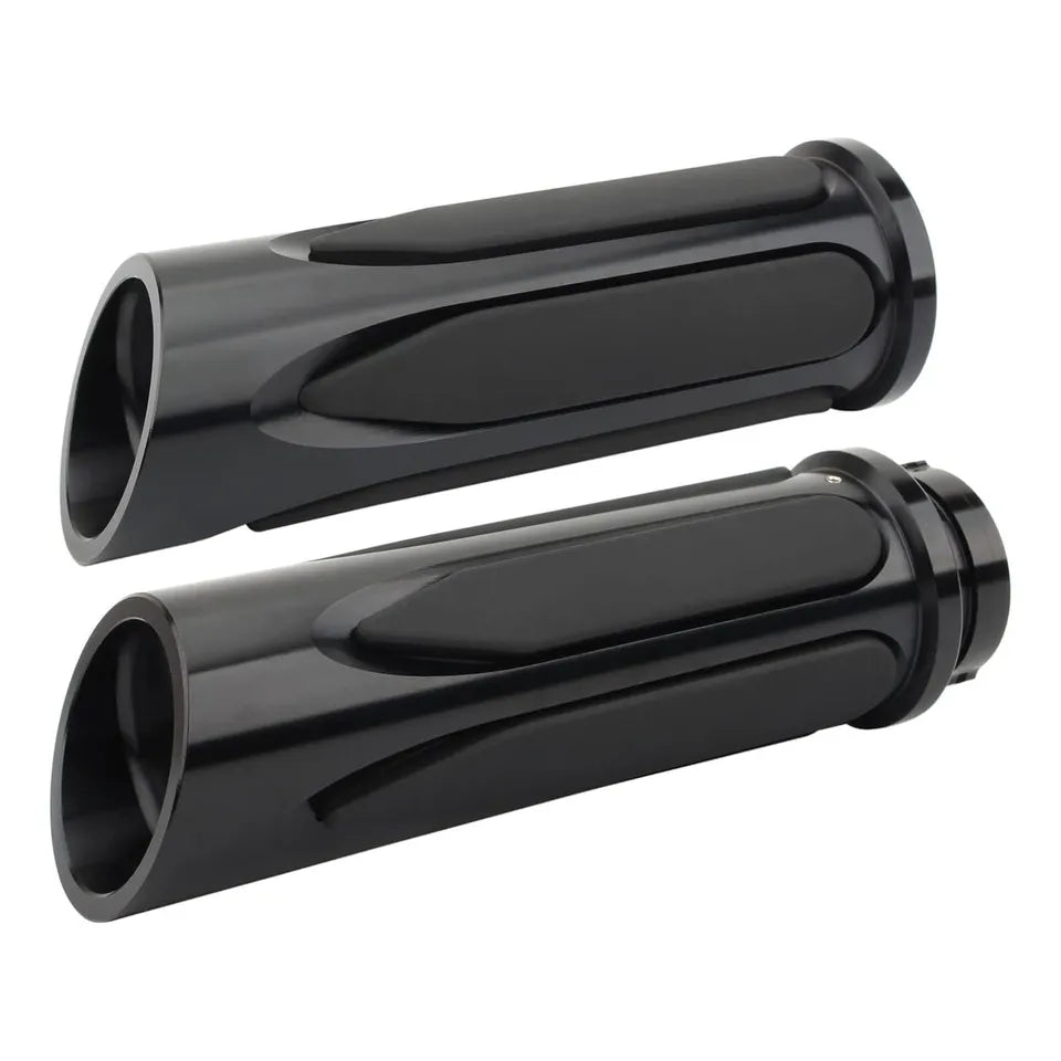 Motorcycle 1" Black Rubber Handlebar Hand Grips for Harley Sportster XL 883 1200 - TDRMOTO