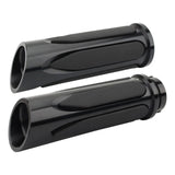 Motorcycle 1" Black Rubber Handlebar Hand Grips for Harley Sportster XL 883 1200 - TDRMOTO