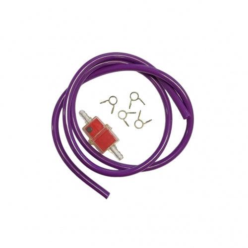 1 Meter Purple Fuel Petrol Line Hose Filter CLIP PIT Trail Quad Dirt Bike ATV Buggy - TDRMOTO