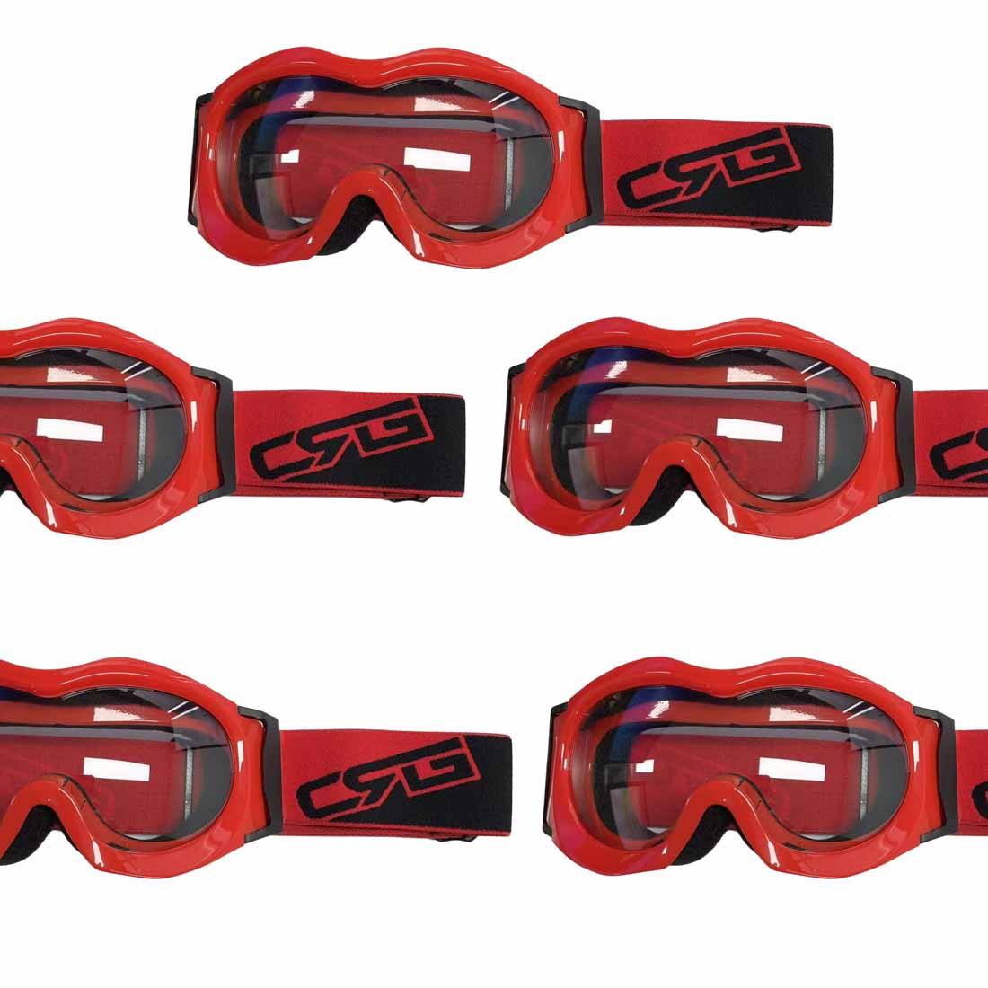 Kids Red Goggles Eye Protection For Outdoor Motor Sports Cycling Skateboarding - TDRMOTO