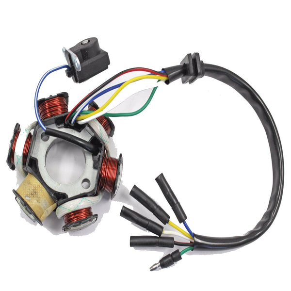 6 Coil Magneto Stator Plate + Flywheel Set 50cc 90cc 110cc 125cc PIT PRO Dirt Bike