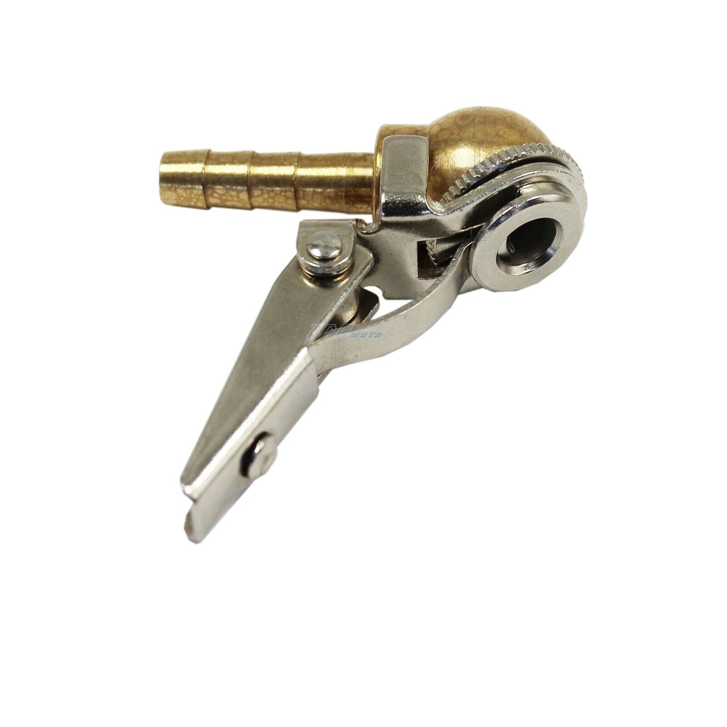 Ball Tire Air Chuck with Valve Stem Lock On Clip Tyre Inflator Brass Fitting - TDRMOTO