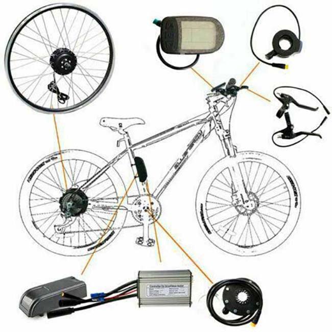 250W 26" Rear Hub 36V 10Ah Battery Electric Bike Conversion Kit - TDRMOTO