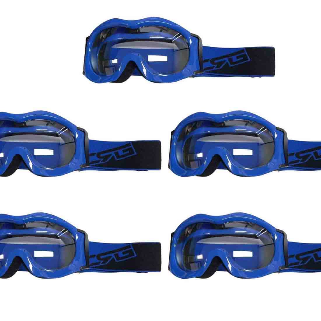 Kids Blue Goggles Eye Protection For Outdoor Motor Sports Cycling Skateboarding - TDRMOTO