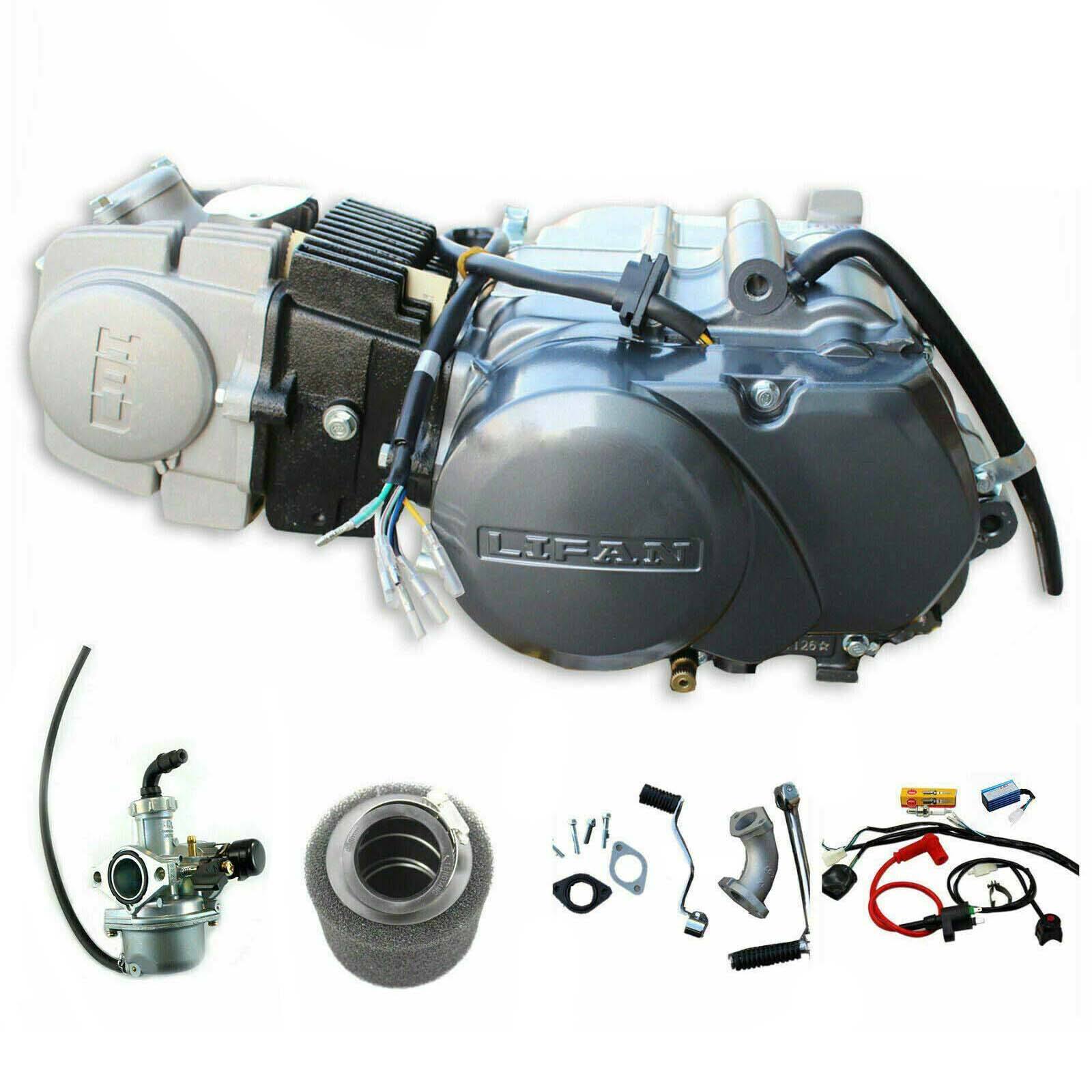 Lifan 125cc Semi Auto Engine Kick Start Motor For Pit Dirt Trail Bike Honda Postie Bikes - TDRMOTO