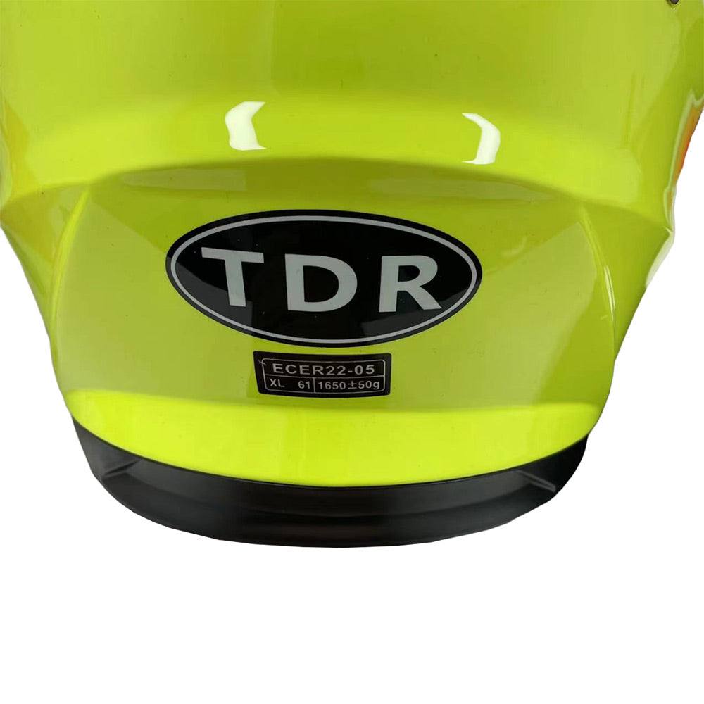 TDR Green Motorcycle Helmet Adult ECE 22.05 - TDRMOTO