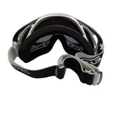 CSG Adult Silver Goggles Tinted Lens Anti Fog For Motocross MX Sports Snow Skiing - TDRMOTO