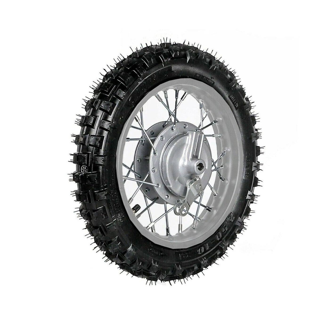 2.75-10 Inch Drum Brake Rear Back Wheel (Rim + Tyre) - TDRMOTO