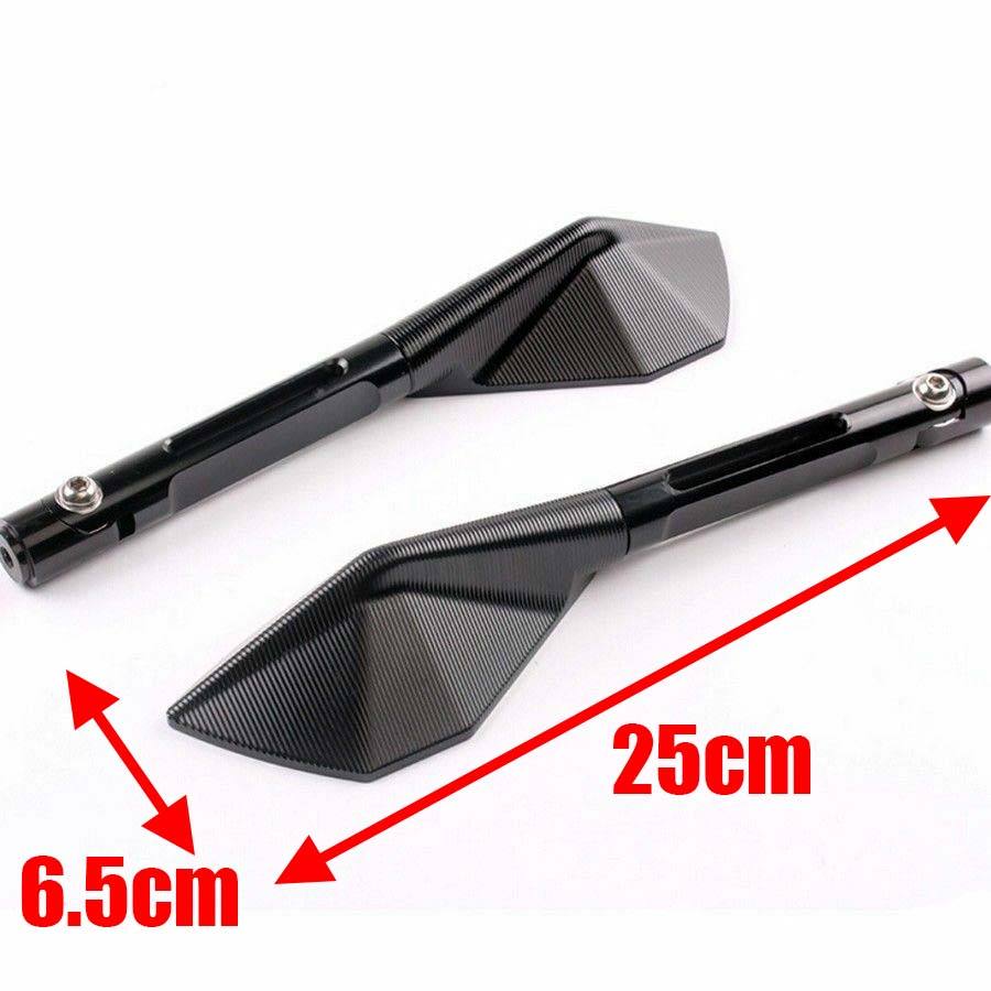 10mm / 8mm Motorcycle Aluminum CNC Black Rear view Mirrors For Yamaha MT09 MT07 - TDRMOTO