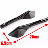 10mm / 8mm Motorcycle Aluminum CNC Black Rear view Mirrors For Yamaha MT09 MT07 - TDRMOTO