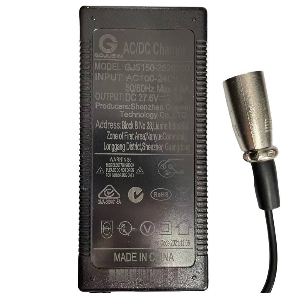 27.6V 2A 3 Pins Battery Charger For 24V Electric Scooter Mobility Scooter eBike Electric Bike - TDRMOTO