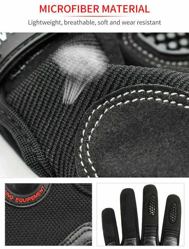 Adult Touch Screen Motorcycle Gloves Outdoor Riding Racing Full Finger Motorbike - TDRMOTO