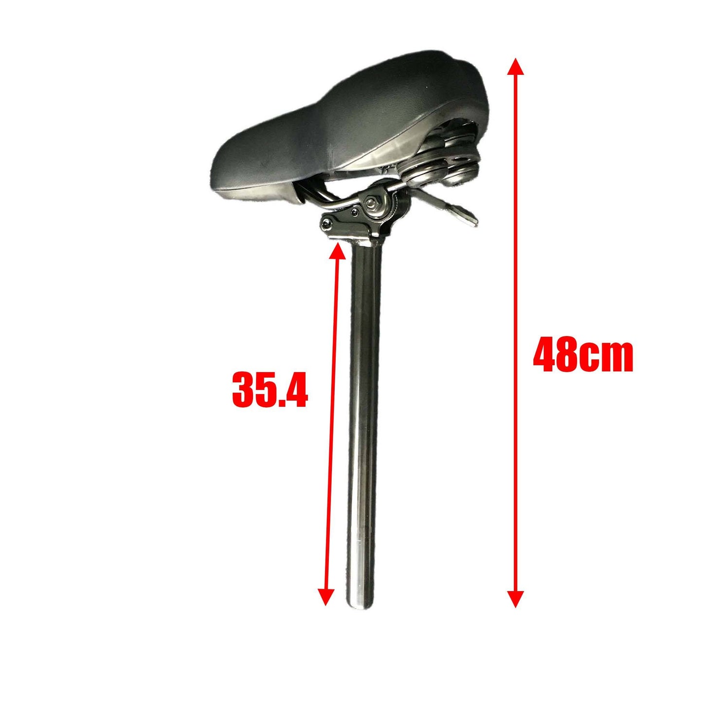 27mm Black Universal Fit Foldable Bicycle Seat For Best Comfort - TDRMOTO