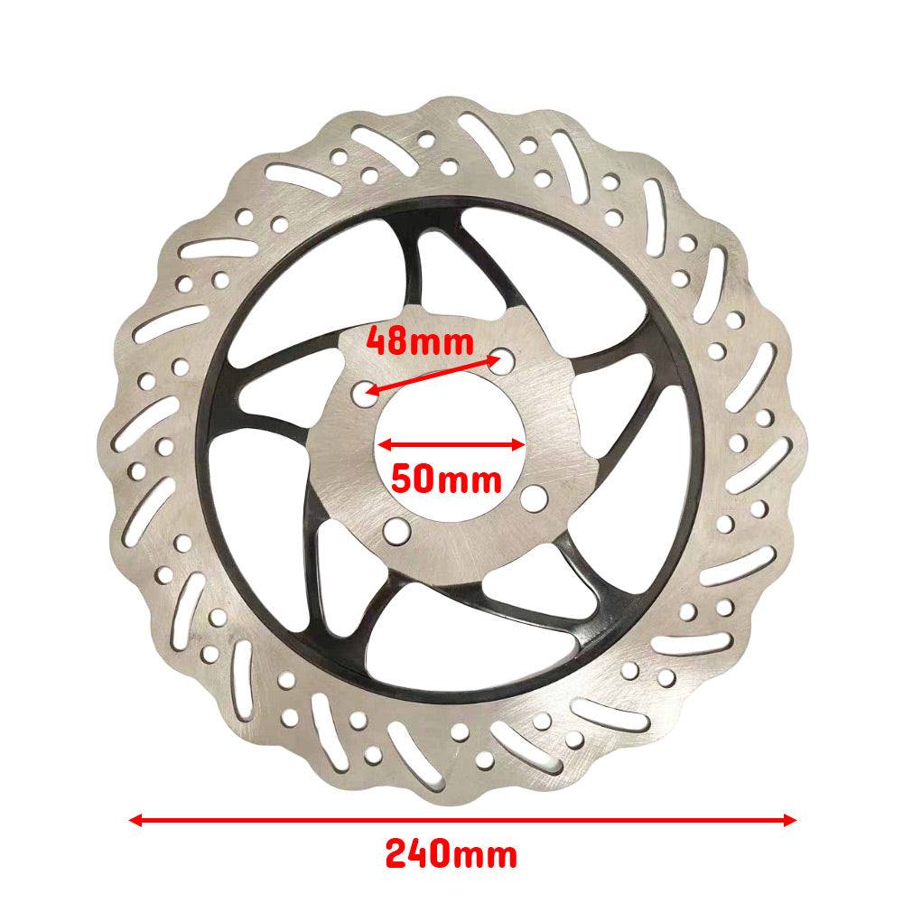 50mm 240mm Rear Disc Brake Rotor For Dirt Bike Pit Trail Bike Motocross Off Road - TDRMOTO