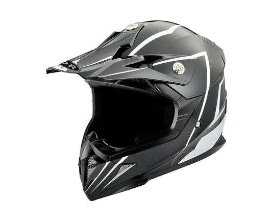 Black Motorcycle Helmet for Kids/Youth/Boy/Girl/Children - TDRMOTO