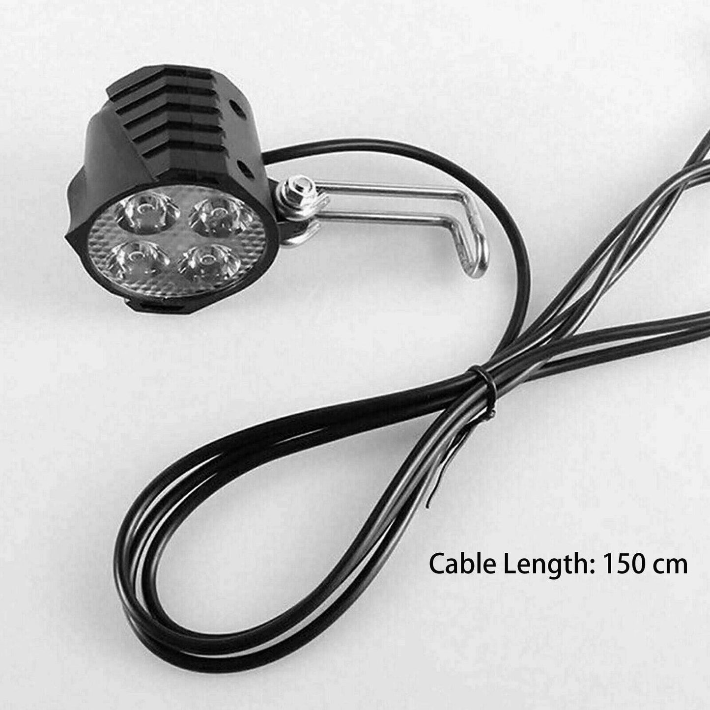 Ebike Waterproof 24V 36V 48V LED Front Lamp Head Light for Scooter Tour EBicycle - TDRMOTO