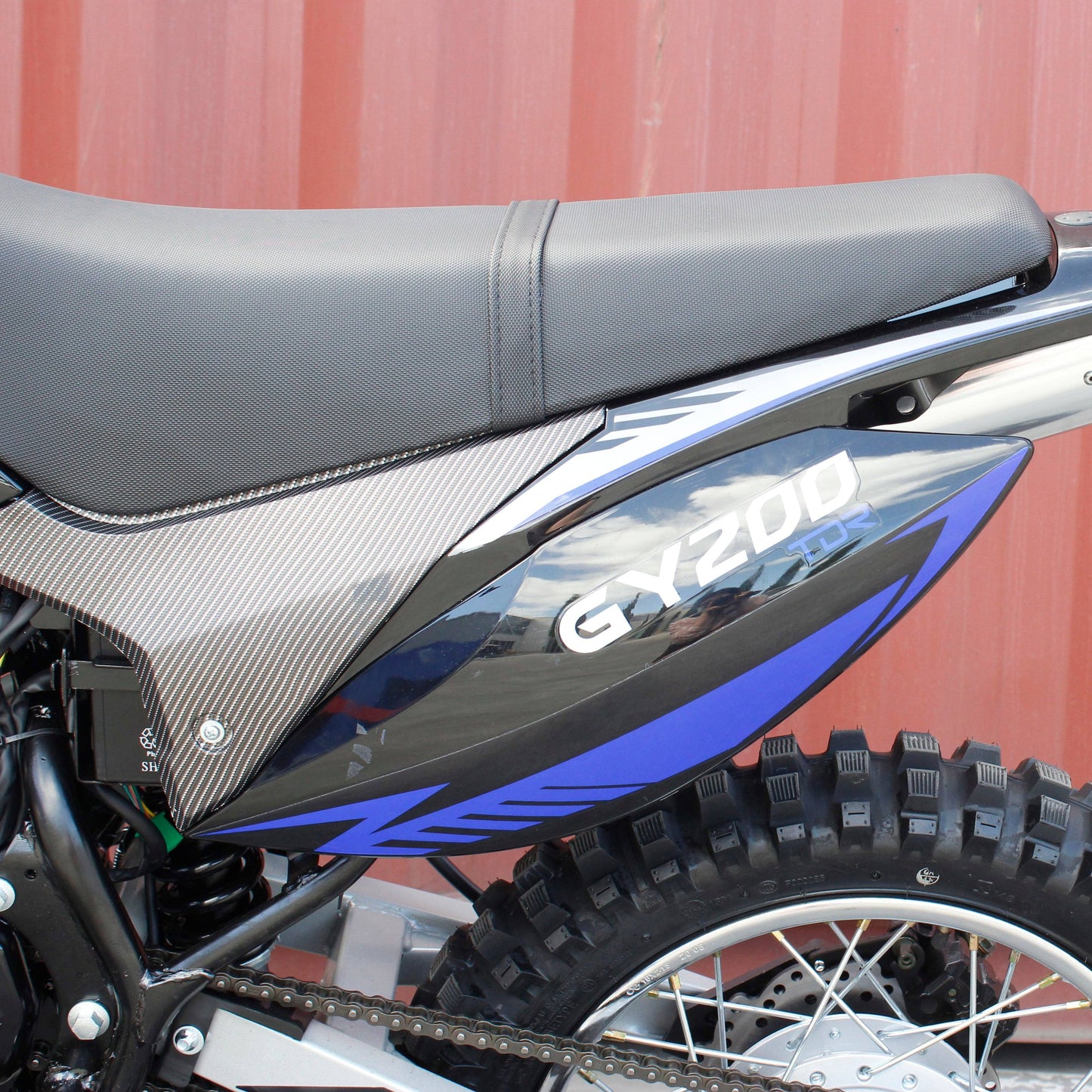 TDR GY 200cc Blue Dirt Bike - 4 Stroke Air Cooled Electric/Kick Start - TDRMOTO
