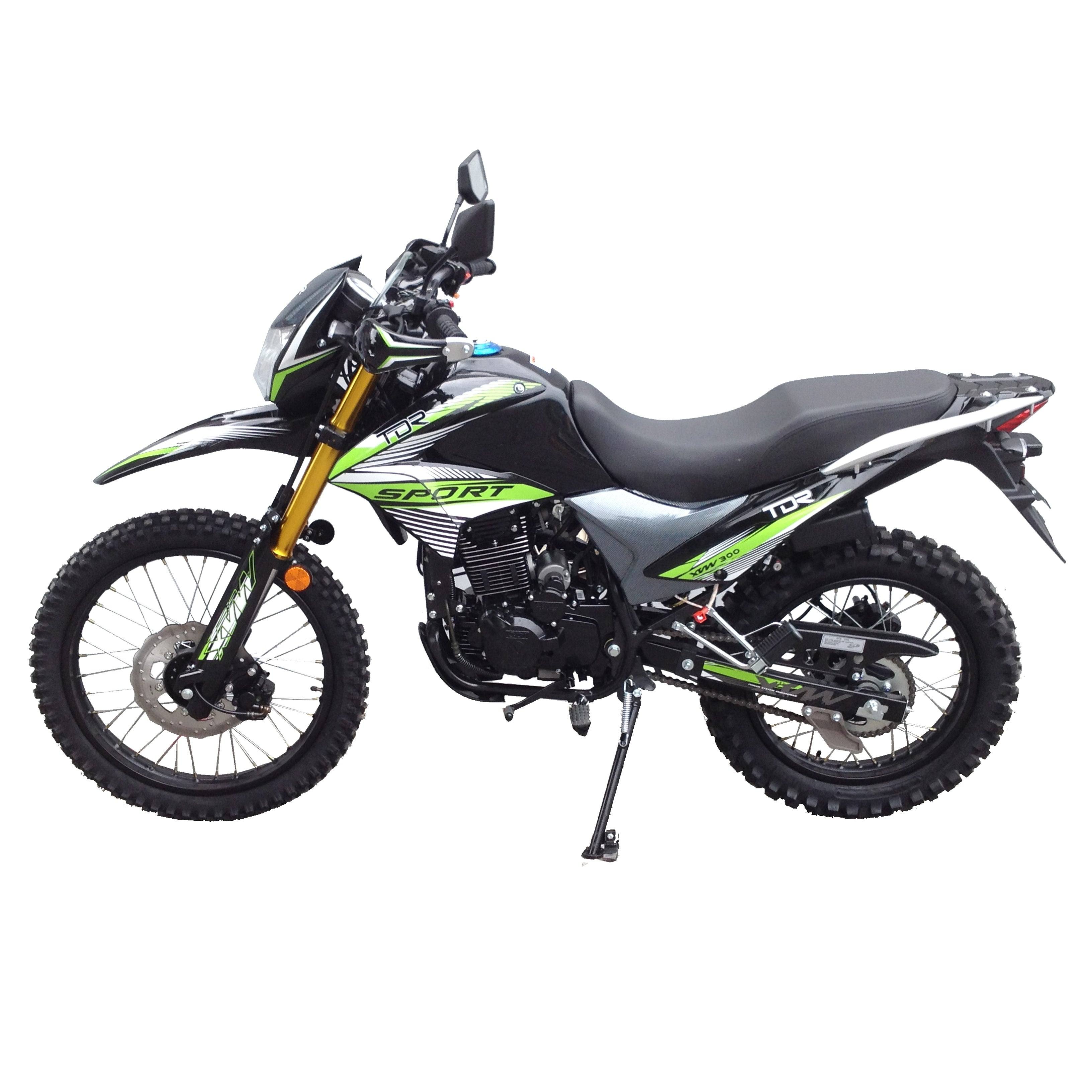 2025 TDR Green XVW300 300cc Off Road Dirt Bike Farm Trail Use REC REG Ready - TDRMOTO