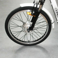 TDR White Electric Tricycle 48V 250W 10AH with Basket Rear Rack Trolley - TDRMOTO
