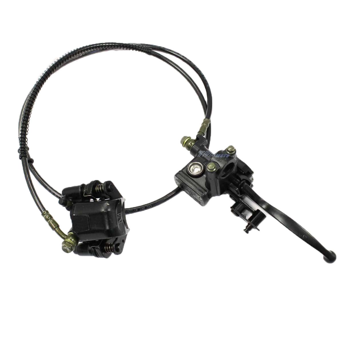 Hydraulic Rear Disc Brake Caliper System & Brake Pads for 50cc 70cc 90cc 110cc 125cc Quad Dirt Bike ATV Buggy - TDRMOTO