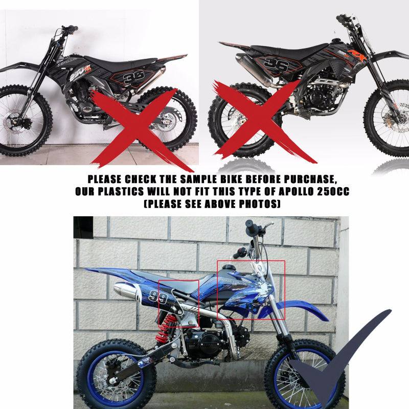 For Apollo Foam Seat 110 125cc 150cc Thumpstar Atomik Orion Dirt Pit Bike Black - TDRMOTO