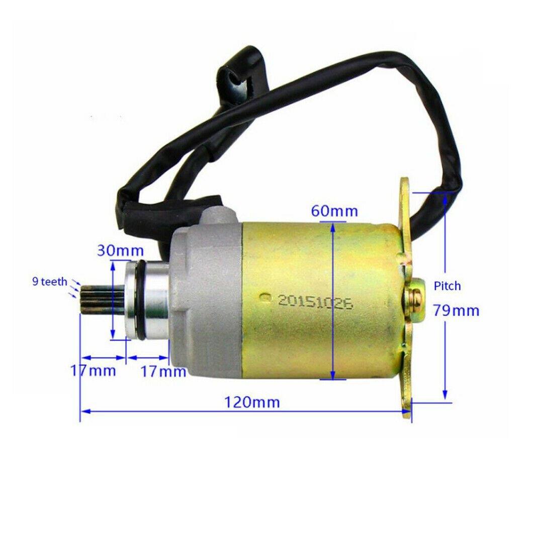 Start Starter Motor 9T 9 Teeth GY6 125cc 150cc quad atv bike buggy Moped Scooter - TDRMOTO