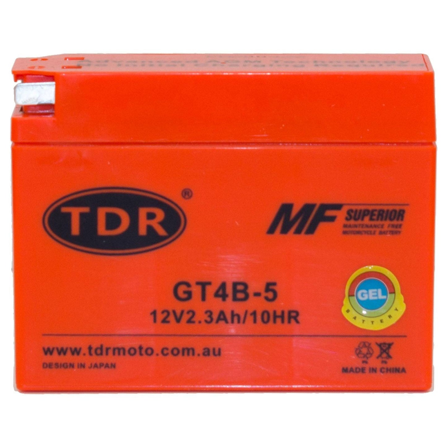 GT4B-5 AGM Motorcycle Battery for Yamaha TTR50 TTR90 SR400 Suzuki DRZ70 YT4B-5 - TDRMOTO