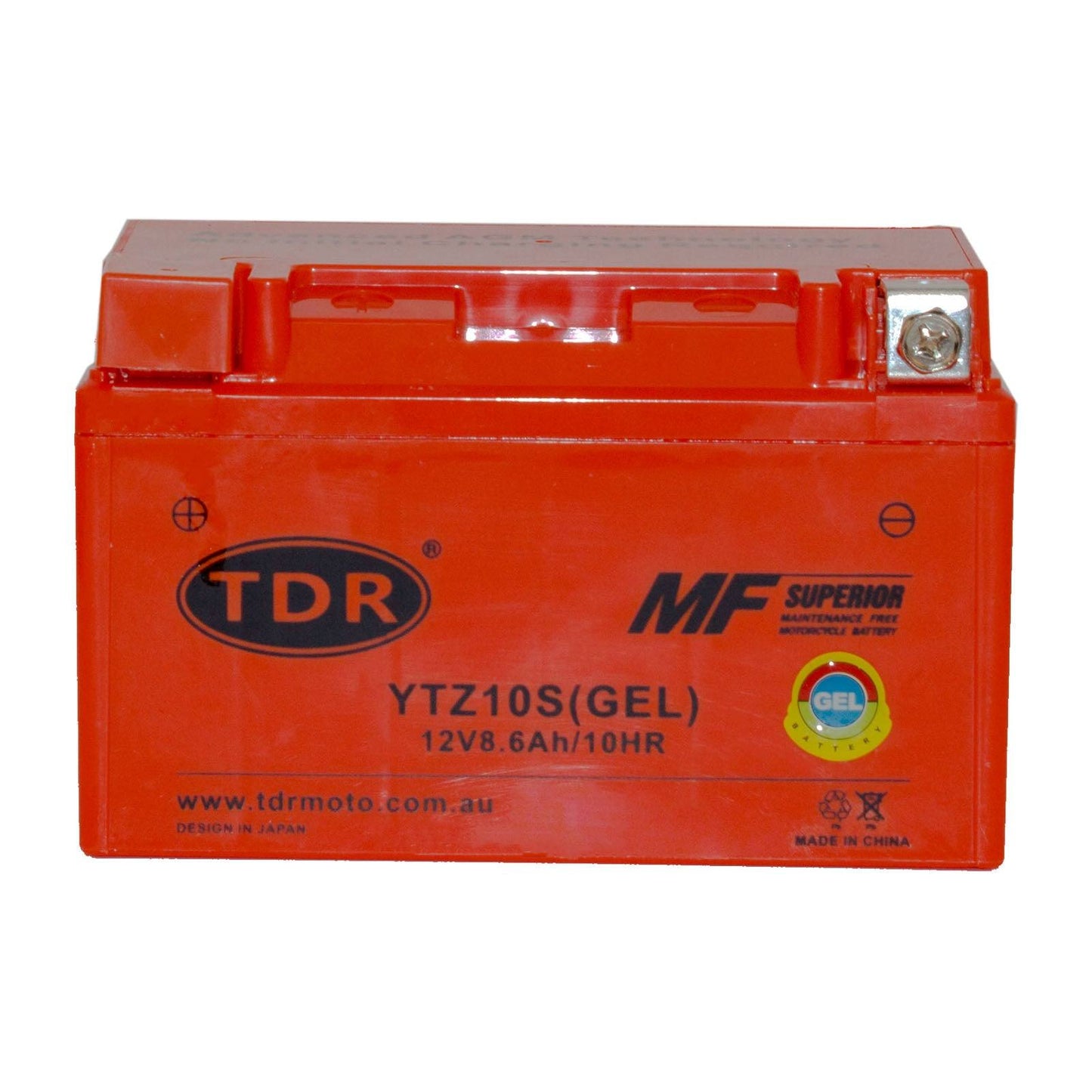 YTZ10S 12V 9Ah 190CCA Motorcycle Gel Battery Maintenance Free - TDRMOTO