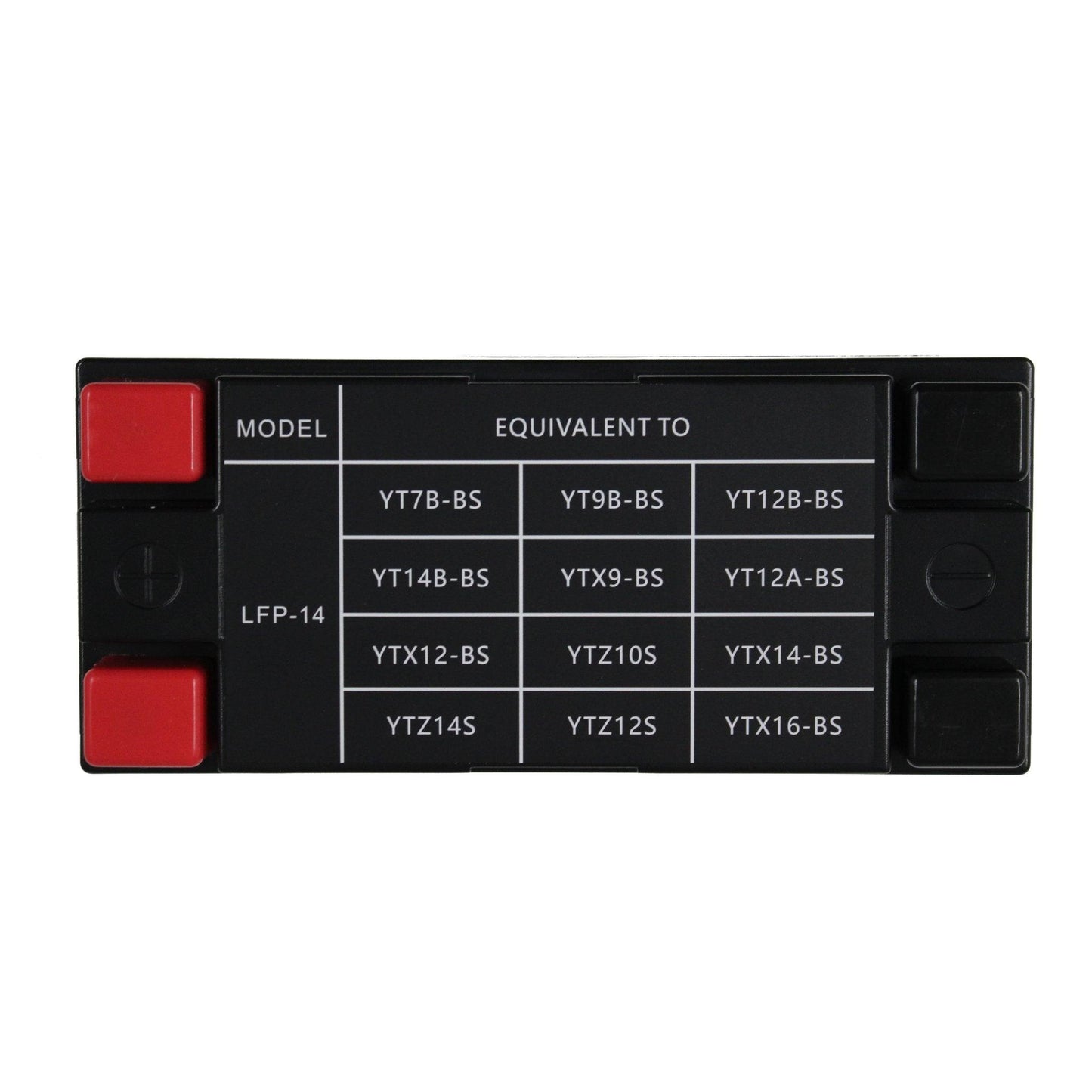 TDR LFP-14 Lithium Motorcycle Battery Ultra Light Replace YT7B-BS YT9B-BS YT12B-BS YT14B-BS - TDRMOTO