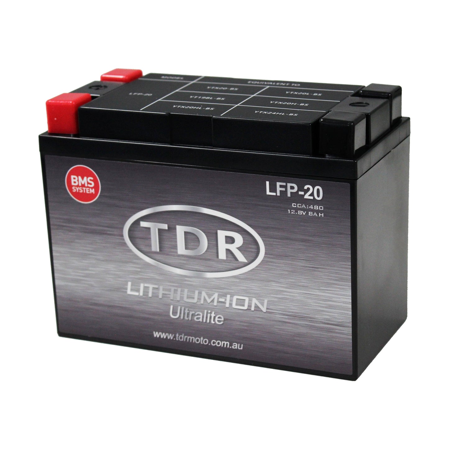 TDR LFP-20 Lithium Motorcycle Battery Replace YTX20-BS YTX20L-BS YT19BL-BS YTX20H-BS YTX20HL-BS YTX24HL-BS - TDRMOTO