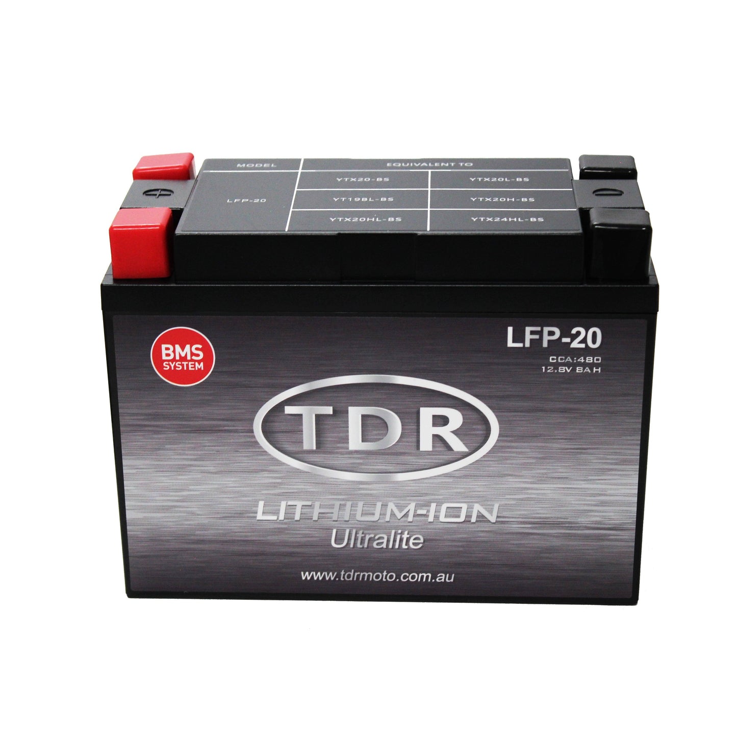 TDR LFP-20 Lithium Motorcycle Battery Replace YTX20-BS YTX20L-BS YT19BL-BS YTX20H-BS YTX20HL-BS YTX24HL-BS - TDRMOTO