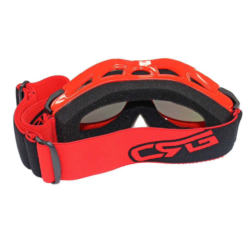 Kids Red Goggles Tinted Lens For Outdoor Motor Sports Cycling Skiing Skateboarding - TDRMOTO