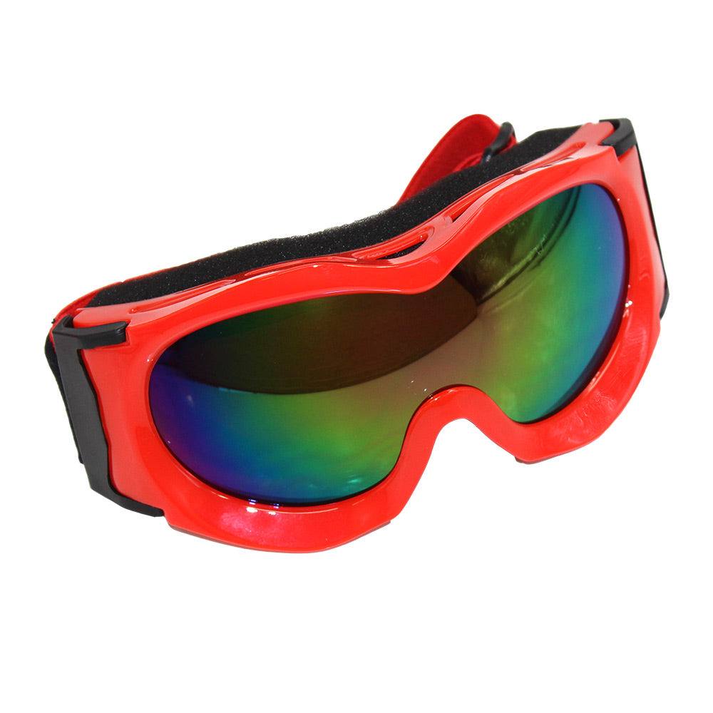 Kids Red Goggles Tinted Lens For Outdoor Motor Sports Cycling Skiing Skateboarding - TDRMOTO